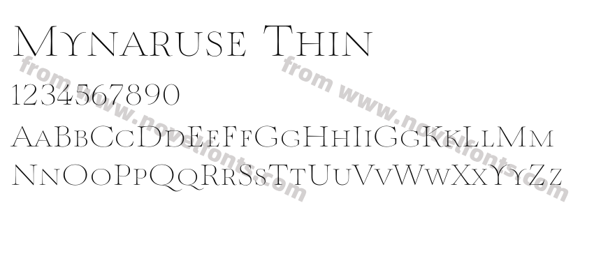 Mynaruse ThinPreview