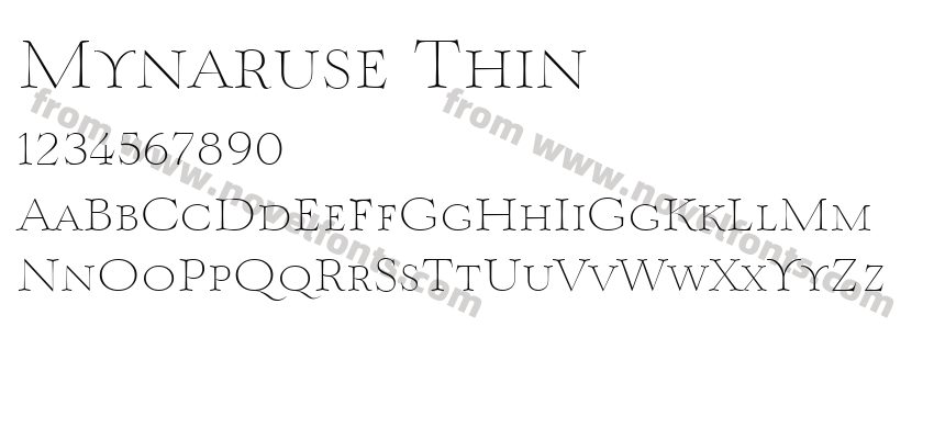 Mynaruse ThinPreview