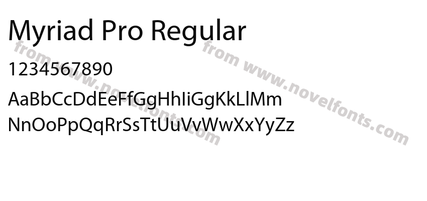 Myriad Pro RegularPreview