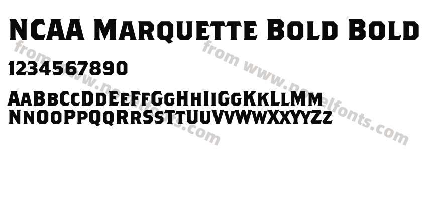 NCAA Marquette Bold BoldPreview