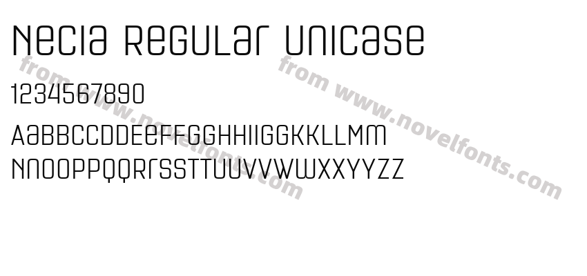Necia Regular UnicasePreview