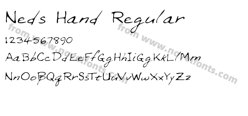 Neds Hand RegularPreview
