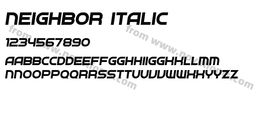 Neighbor ItalicPreview