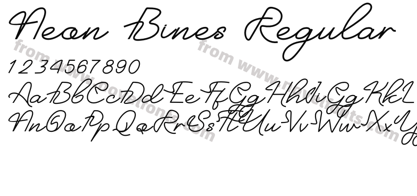 Neon Bines RegularPreview