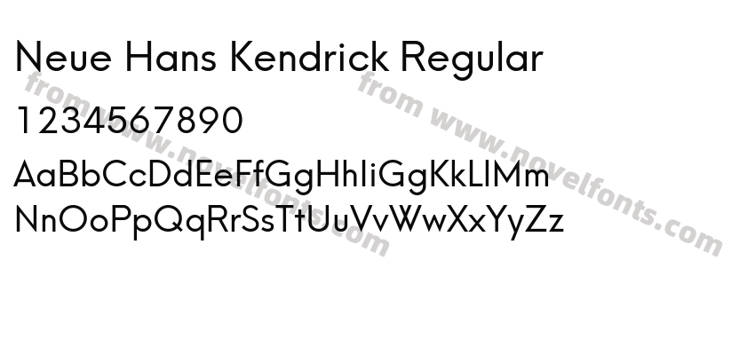 Neue Hans Kendrick RegularPreview