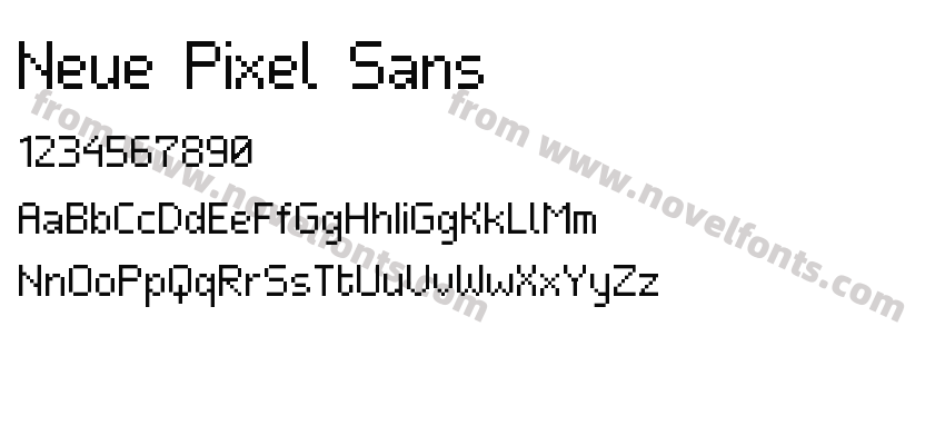 Neue Pixel SansPreview