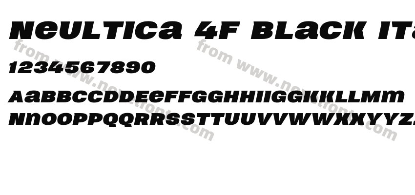 Neultica 4F Black ItalicPreview