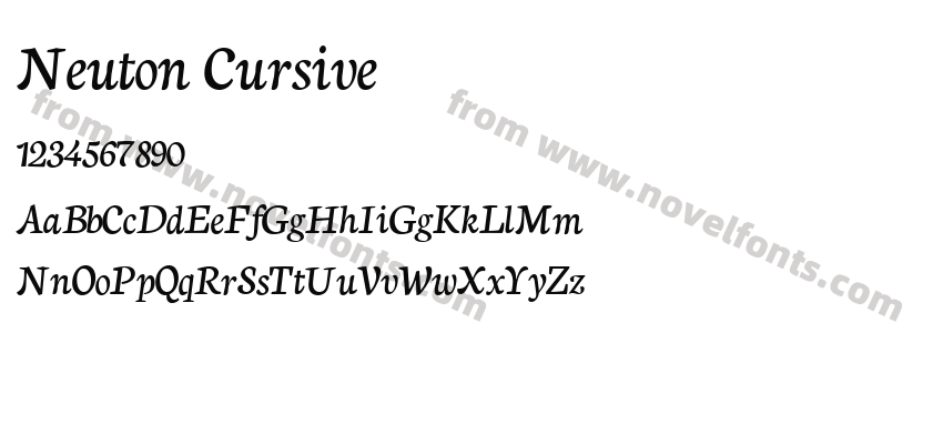 Neuton CursivePreview
