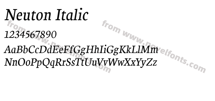 Neuton ItalicPreview