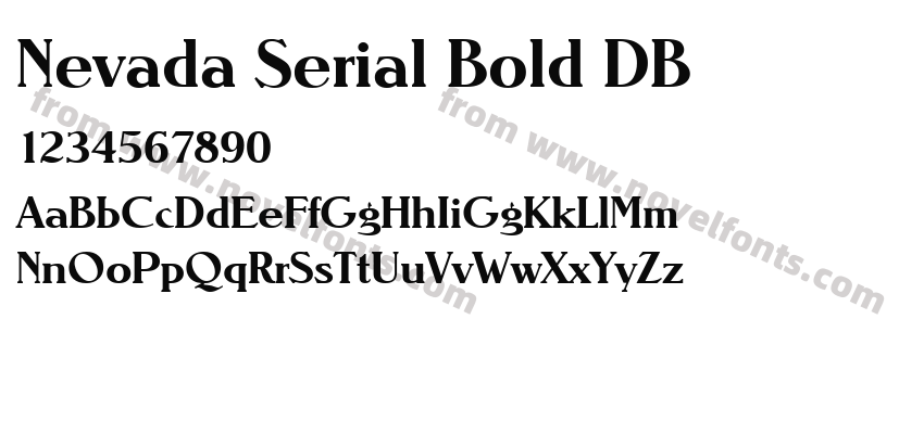 Nevada Serial Bold DBPreview