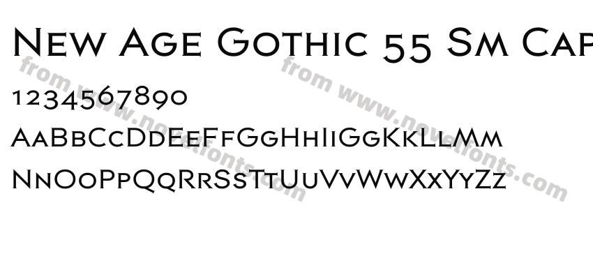 New Age Gothic 55 Sm CapPreview