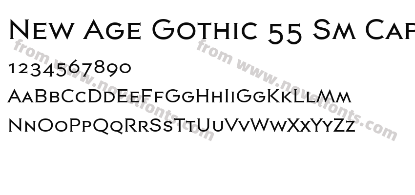 New Age Gothic 55 Sm CapPreview