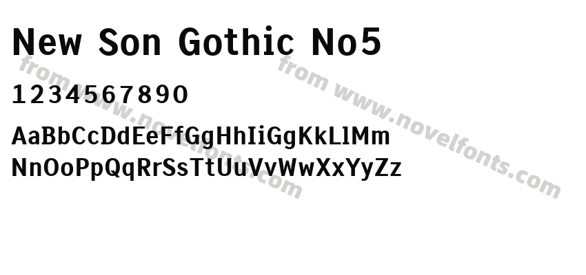 New Son Gothic No5Preview