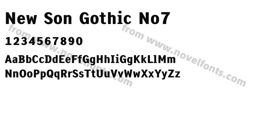 New Son Gothic No7Preview