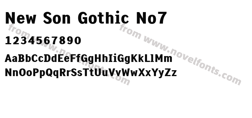 New Son Gothic No7Preview
