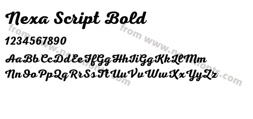 Nexa Script BoldPreview