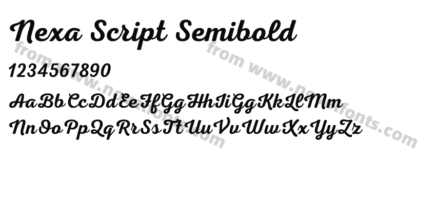 Nexa Script SemiboldPreview