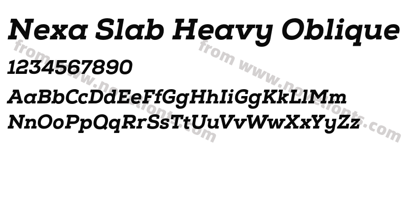 Nexa Slab Heavy ObliquePreview