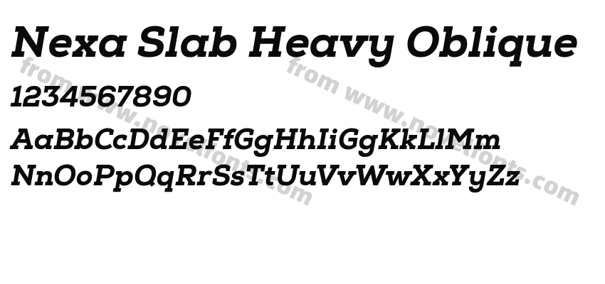Nexa Slab Heavy ObliquePreview