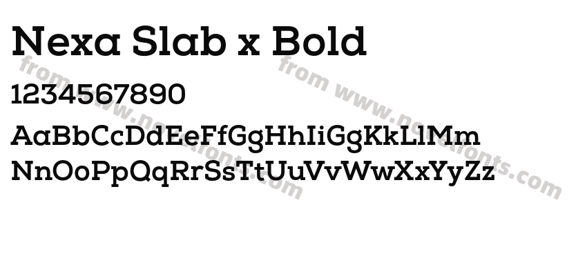 Nexa Slab x BoldPreview