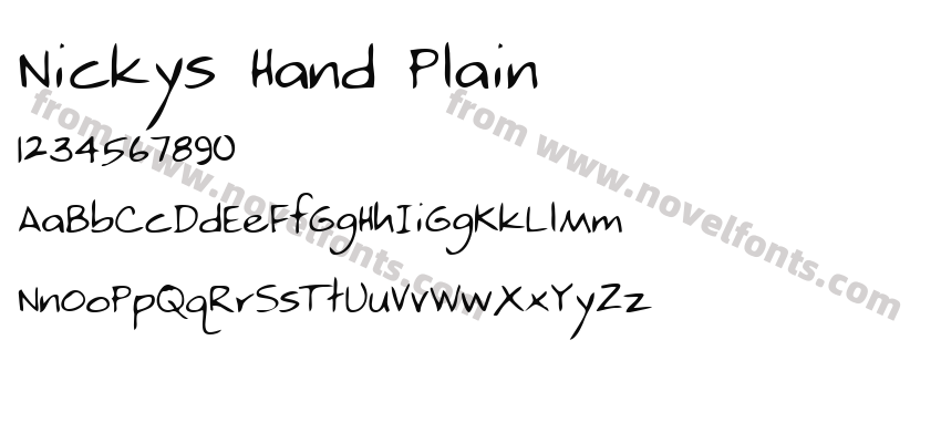 Nickys Hand PlainPreview