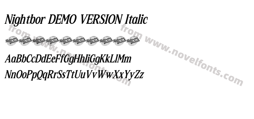 Nightbor DEMO VERSION ItalicPreview