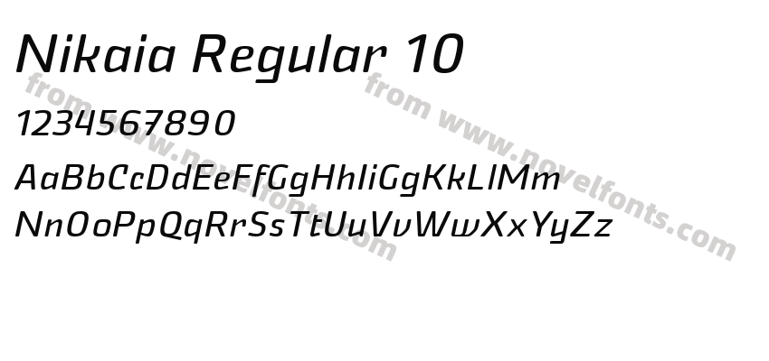 Nikaia Regular 10Preview
