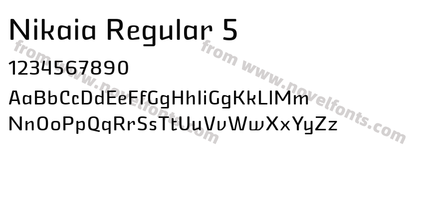 Nikaia Regular 5Preview