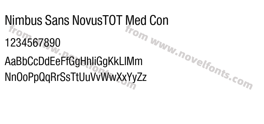 Nimbus Sans NovusTOT Med ConPreview