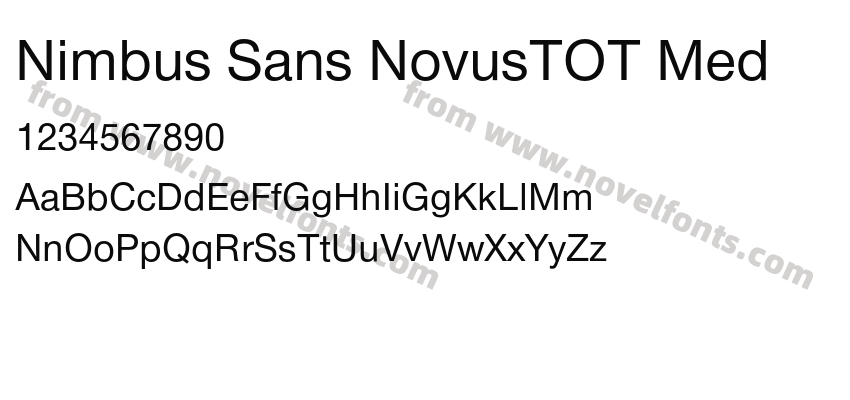 Nimbus Sans NovusTOT MedPreview