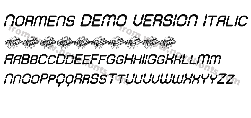 Normens DEMO VERSION ItalicPreview