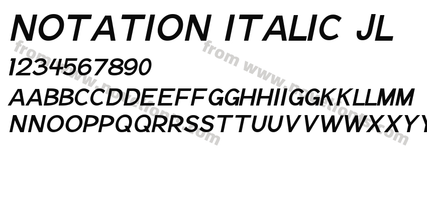 Notation Italic JLPreview