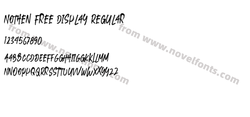 Nothen Free Display RegularPreview