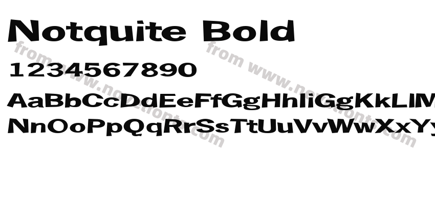 Notquite BoldPreview