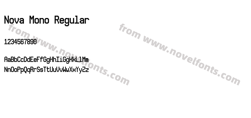 Nova Mono RegularPreview