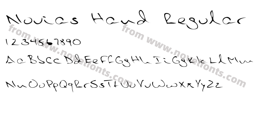 Novias Hand RegularPreview