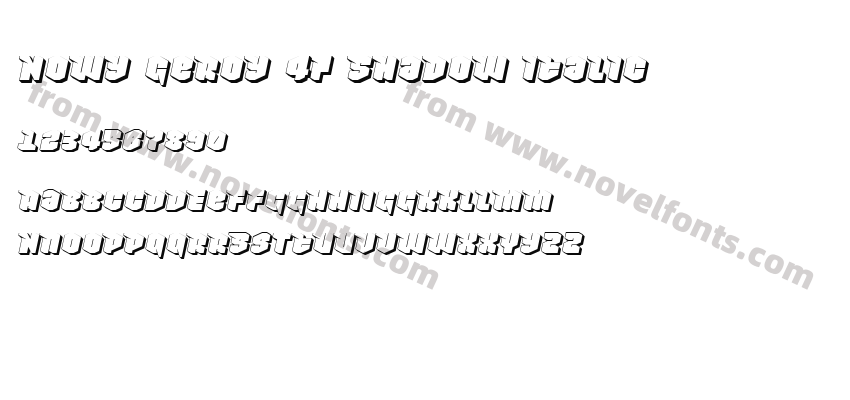 Nowy Geroy 4F Shadow ItalicPreview