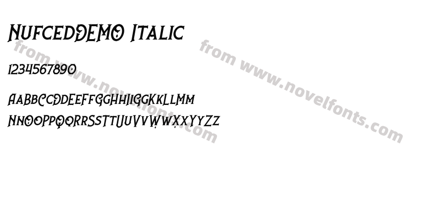 NufcedDEMO ItalicPreview