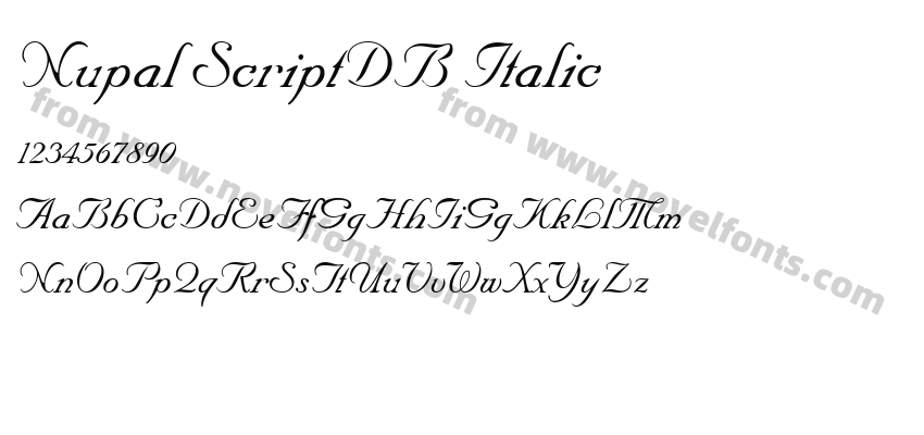 Nupal ScriptDB ItalicPreview