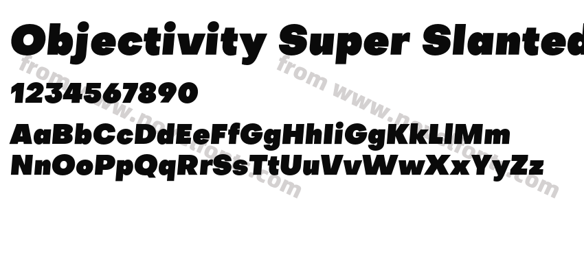 Objectivity Super SlantedPreview