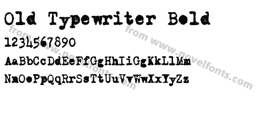 Old Typewriter BoldPreview