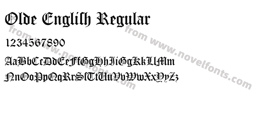Olde English RegularPreview