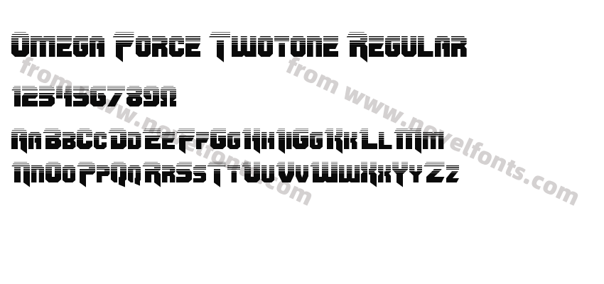 Omega Force Twotone RegularPreview