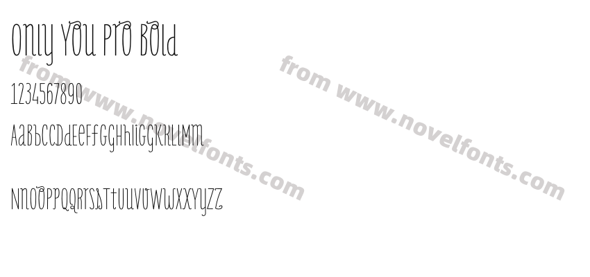 Only You Pro BoldPreview