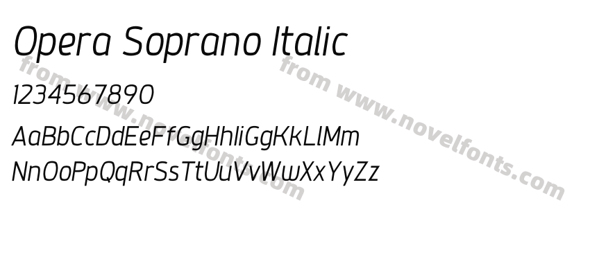 Opera Soprano ItalicPreview
