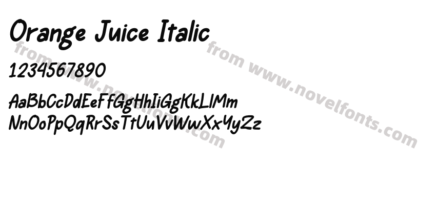 Orange Juice ItalicPreview