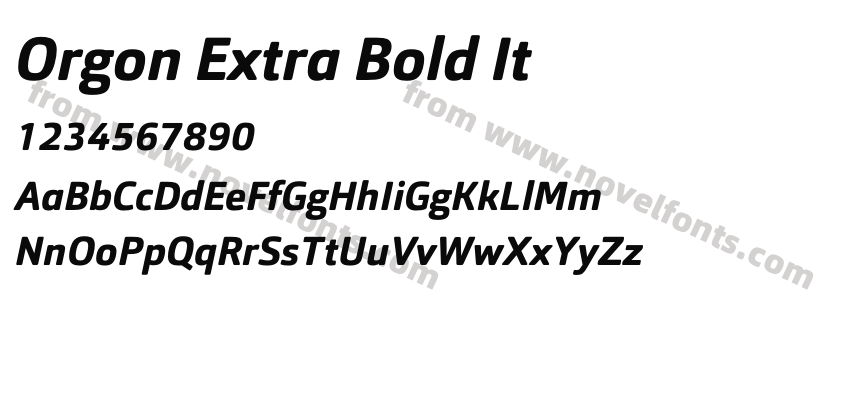 Orgon Extra Bold ItPreview