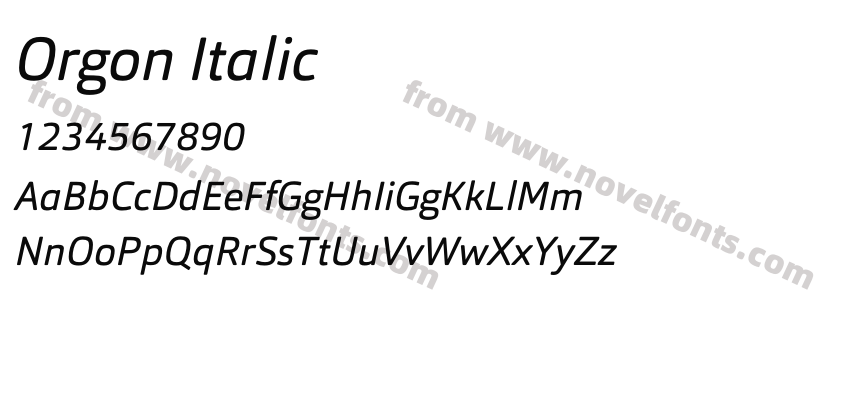 Orgon ItalicPreview