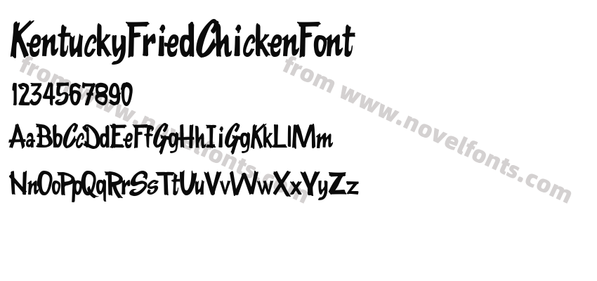 KentuckyFriedChickenFontPreview