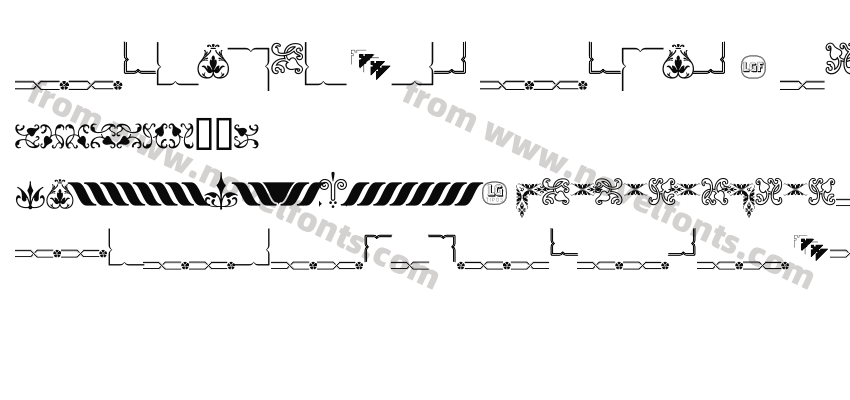 Ornamentos Orlas y Vinetas L Gt RegularPreview